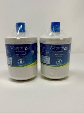 Waterdrop Advanced WDS-LT500P Refrigerator Water Filter - White/Blue (2 Pack) LG